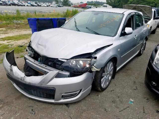 JM1BK34L271625061 - 2007 MAZDA SPEED 3 SILVER photo 2