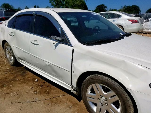 2G1WC57M891166218 - 2009 CHEVROLET IMPALA 2LT WHITE photo 9