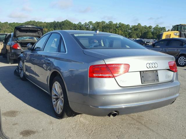 WAUAVAFD5CN006564 - 2012 AUDI A8 QUATTRO GRAY photo 3