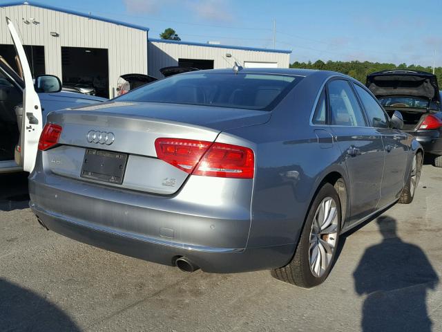 WAUAVAFD5CN006564 - 2012 AUDI A8 QUATTRO GRAY photo 4