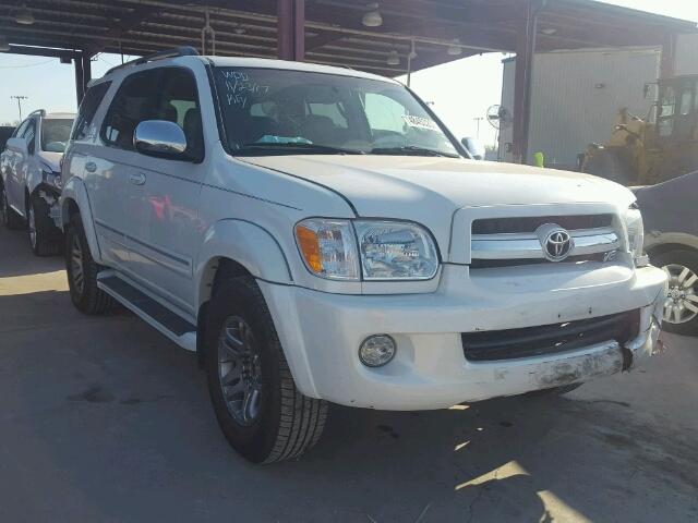 5TDZT38A37S293896 - 2007 TOYOTA SEQUOIA LI WHITE photo 1