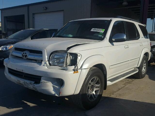 5TDZT38A37S293896 - 2007 TOYOTA SEQUOIA LI WHITE photo 2