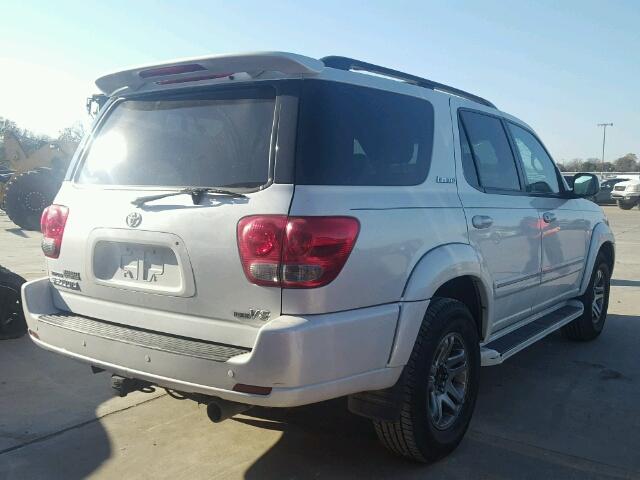 5TDZT38A37S293896 - 2007 TOYOTA SEQUOIA LI WHITE photo 4