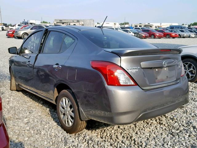 3N1CN7AP3HL850757 - 2017 NISSAN VERSA S GRAY photo 3