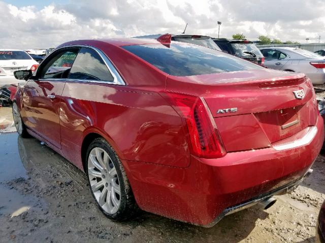 1G6AA1RX4K0130280 - 2019 CADILLAC ATS RED photo 3