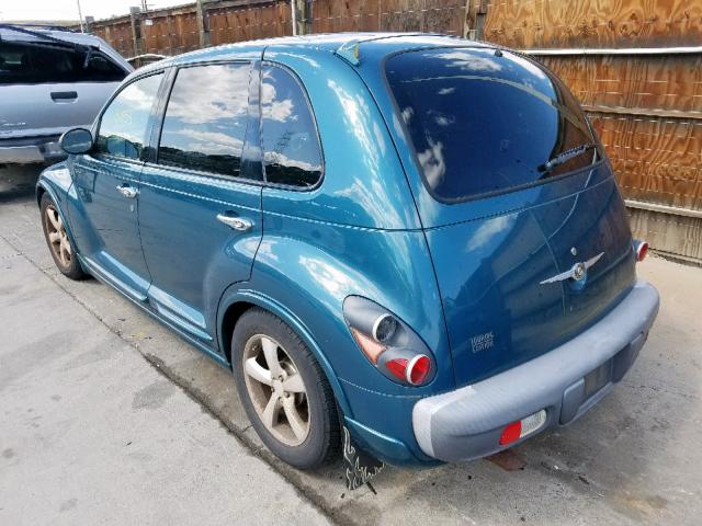 3C4FY4BB51T527951 - 2001 CHRYSLER PT CRUISER TEAL photo 3