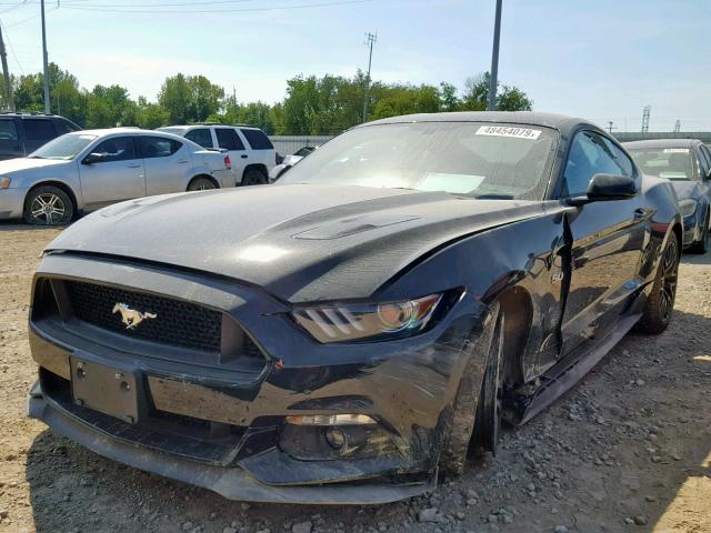 1FA6P8CF1H5319724 - 2017 FORD MUSTANG GT BLACK photo 2