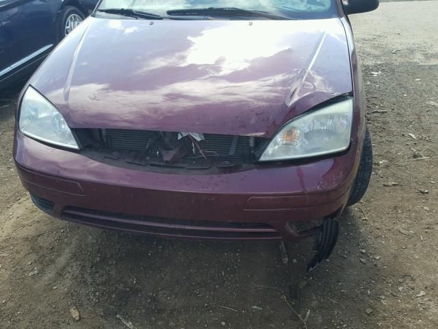 1FAFP34N87W132501 - 2007 FORD FOCUS ZX4 BURGUNDY photo 7