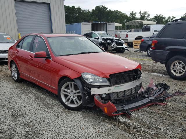 WDDGF4HB0ER315822 - 2014 MERCEDES-BENZ C 250 RED photo 1