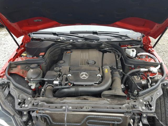 WDDGF4HB0ER315822 - 2014 MERCEDES-BENZ C 250 RED photo 7