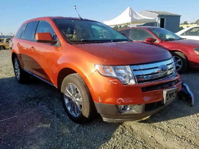 2FMDK38C88BB08934 - 2008 FORD EDGE SEL ORANGE photo 1