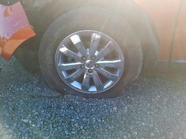 2FMDK38C88BB08934 - 2008 FORD EDGE SEL ORANGE photo 9