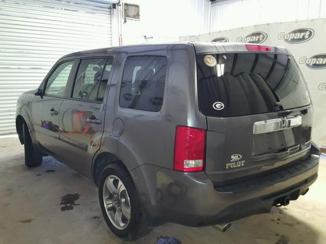 5FNYF3H36FB020815 - 2015 HONDA PILOT SE GRAY photo 3