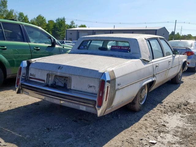 1G6DW51Y0JR763461 - 1988 CADILLAC BROUGHAM WHITE photo 4