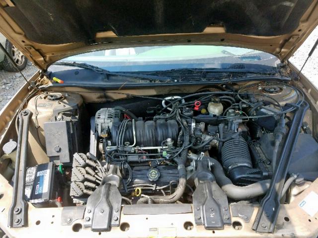 1G3WS52K0WF339704 - 1998 OLDSMOBILE INTRIGUE G GOLD photo 7