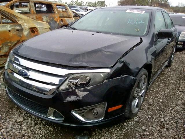 3FAHP0KC8AR426662 - 2010 FORD FUSION SPO BLACK photo 2