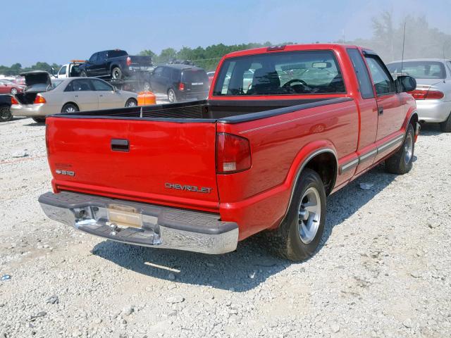 1GCCS19WX18249011 - 2001 CHEVROLET S TRUCK S1 RED photo 4