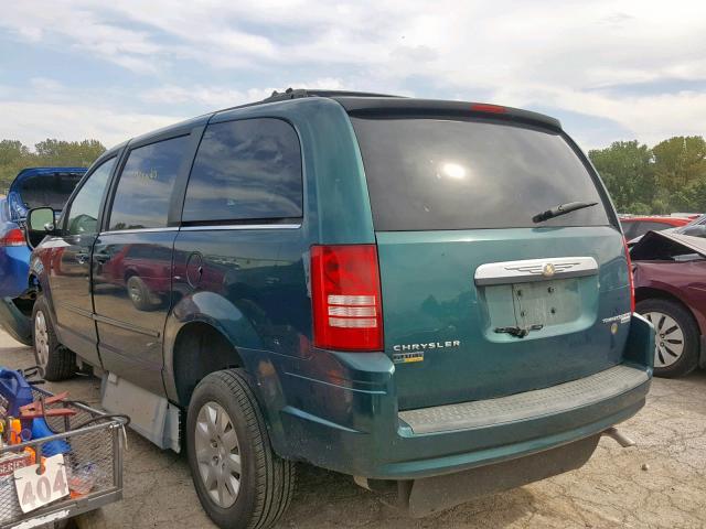 2A8HR44E39R535910 - 2009 CHRYSLER TOWN & COU GREEN photo 3