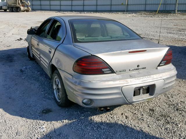 1G2NE52T8XM883378 - 1999 PONTIAC GRAND AM S SILVER photo 3