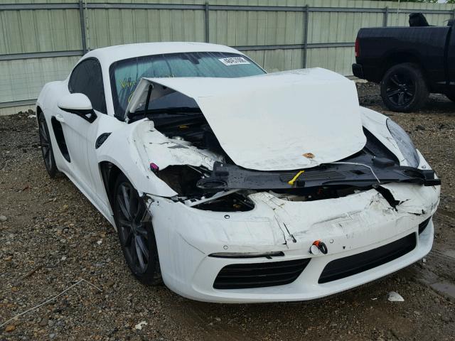 WP0AA2A88JK260671 - 2018 PORSCHE CAYMAN WHITE photo 1