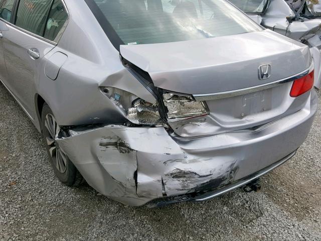 1HGCR2F37DA007674 - 2013 HONDA ACCORD LX SILVER photo 9