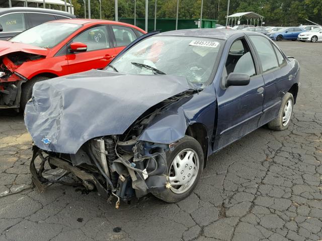 1G1JC524317305387 - 2001 CHEVROLET CAVALIER B BLUE photo 2