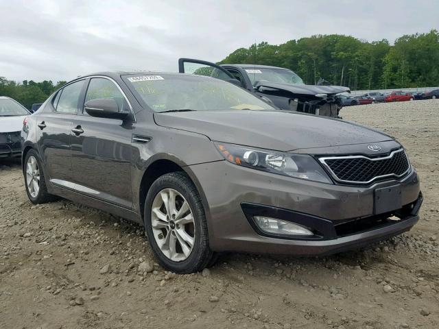 KNAGN4A70B5164323 - 2011 KIA OPTIMA EX BROWN photo 1