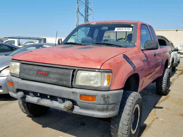 JT4VD22F3S0006322 - 1995 TOYOTA T100 XTRAC RED photo 2