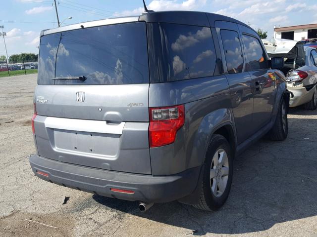 5J6YH28719L001172 - 2009 HONDA ELEMENT EX GRAY photo 4