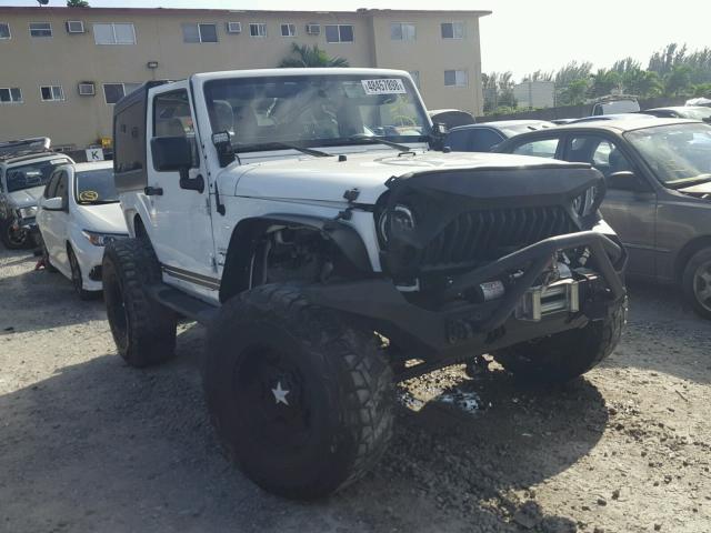 1C4AJWBG7FL517088 - 2015 JEEP WRANGLER S WHITE photo 1