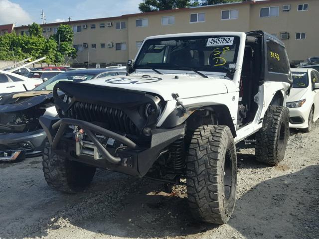 1C4AJWBG7FL517088 - 2015 JEEP WRANGLER S WHITE photo 2