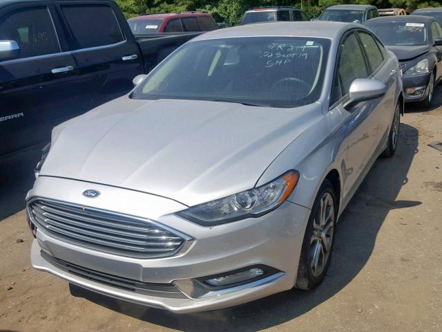 3FA6P0G78HR339339 - 2017 FORD FUSION S SILVER photo 2