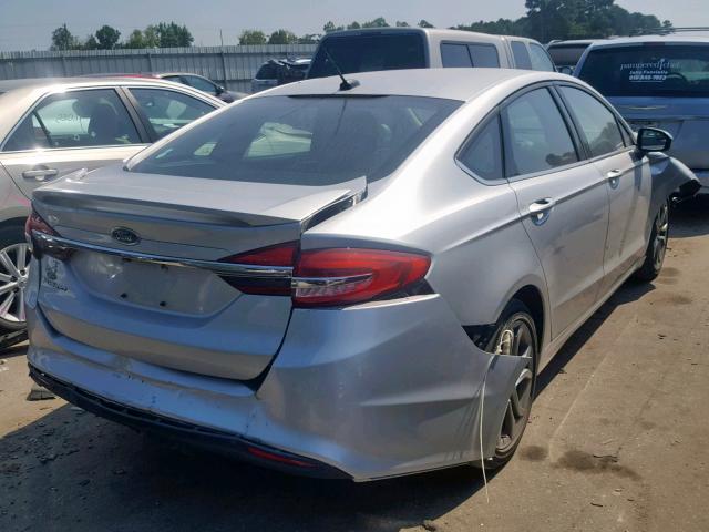 3FA6P0G78HR339339 - 2017 FORD FUSION S SILVER photo 4