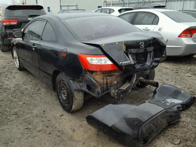 2HGFG123X6H012164 - 2006 HONDA CIVIC DX V BLACK photo 3