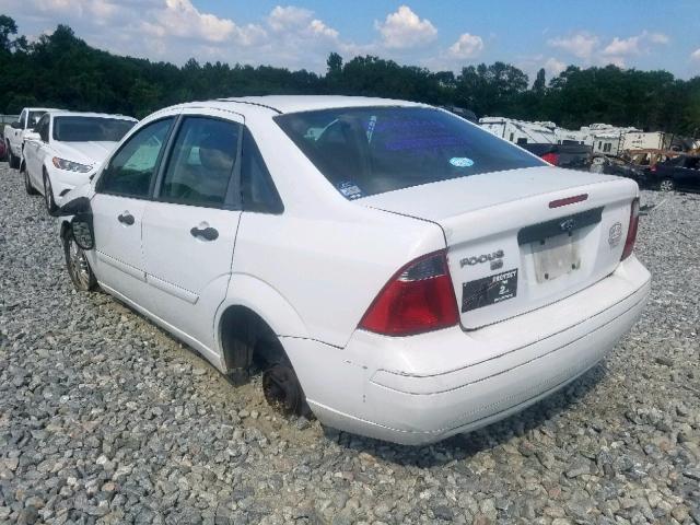 1FAFP34N27W251483 - 2007 FORD FOCUS ZX4 WHITE photo 3