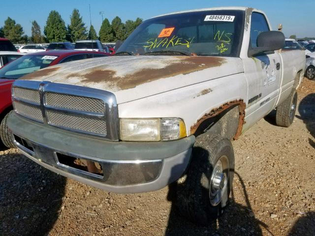 3B7KF26Z9WM221143 - 1998 DODGE RAM 2500 WHITE photo 2