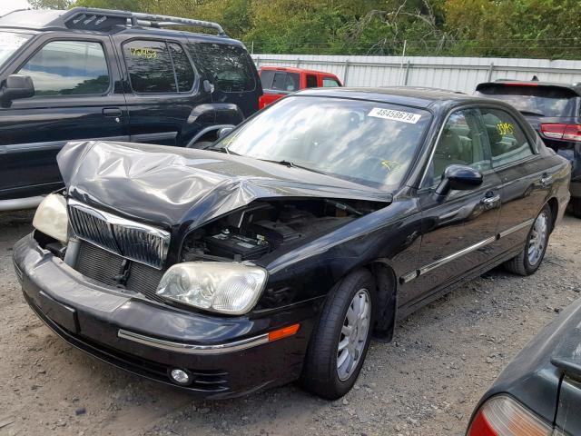 KMHFU45E94A336977 - 2004 HYUNDAI XG 350 BLACK photo 2