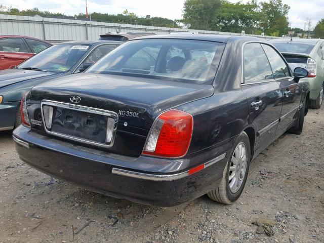 KMHFU45E94A336977 - 2004 HYUNDAI XG 350 BLACK photo 4