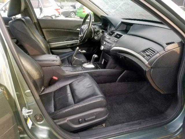 1HGCP36839A039682 - 2009 HONDA ACCORD EXL GREEN photo 5