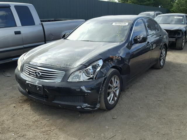 JNKCV61F89M362926 - 2009 INFINITI G37 BLACK photo 2