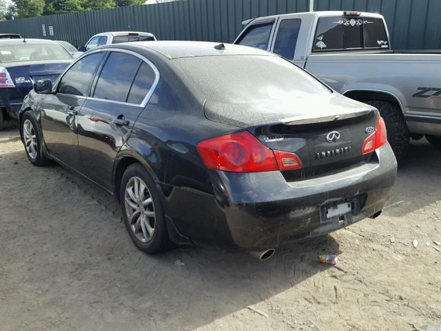 JNKCV61F89M362926 - 2009 INFINITI G37 BLACK photo 3