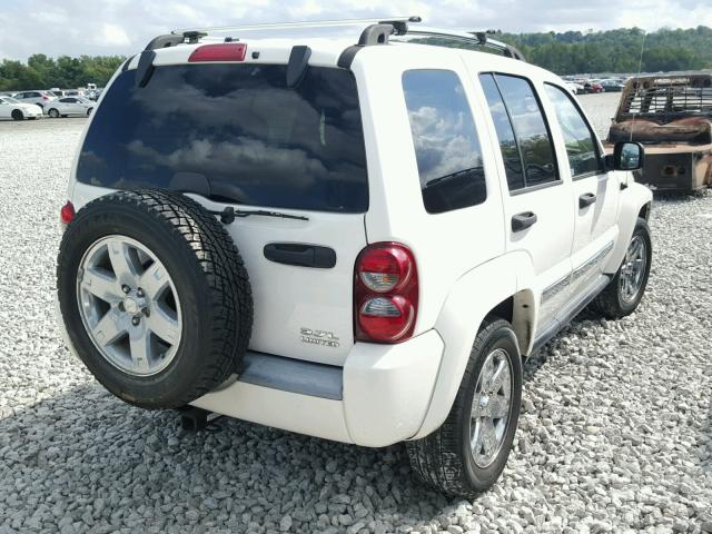 1J4GL58K36W100540 - 2006 JEEP LIBERTY LI WHITE photo 4