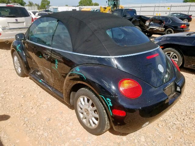 3VWCM31Y35M314007 - 2005 VOLKSWAGEN NEW BEETLE 黑色 照片 3