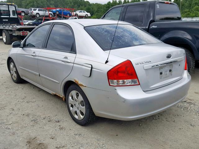 KNAFE122X85491253 - 2008 KIA SPECTRA EX SILVER photo 3