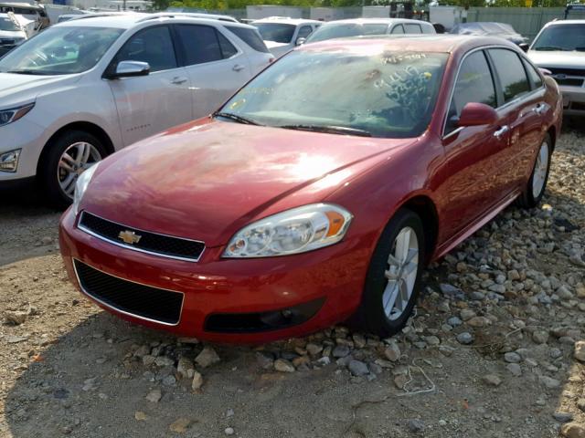 2G1WC5E31D1256572 - 2013 CHEVROLET IMPALA LTZ RED photo 2