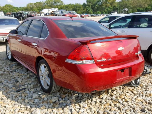 2G1WC5E31D1256572 - 2013 CHEVROLET IMPALA LTZ RED photo 3