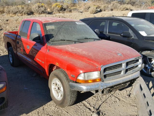 1B7GL2AN1YS633649 - 2000 DODGE DAKOTA QUA RED photo 1