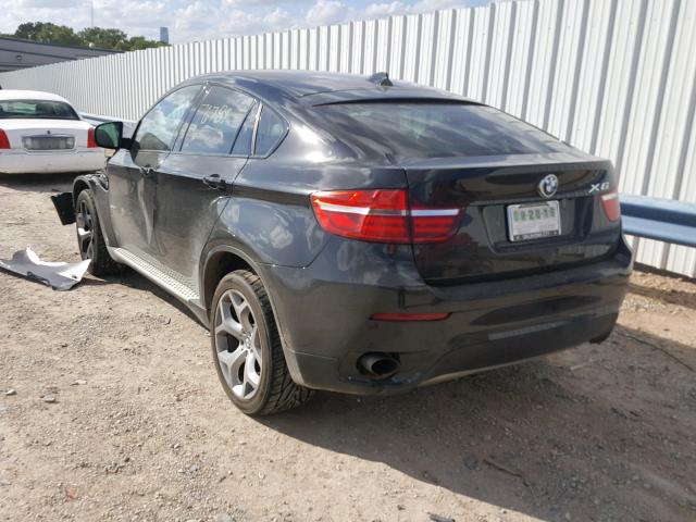 5UXFG2C50E0C44975 - 2014 BMW X6 XDRIVE3 BLACK photo 3