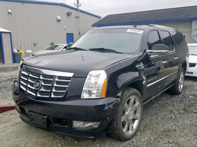 1GYUKJEF6AR279539 - 2010 CADILLAC ESCALADE E BLACK photo 2