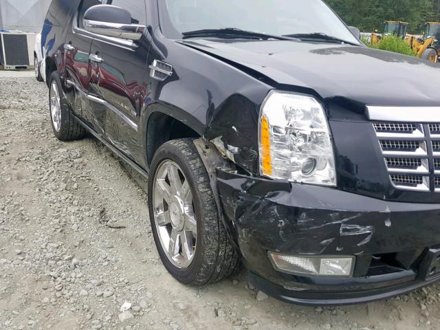 1GYUKJEF6AR279539 - 2010 CADILLAC ESCALADE E BLACK photo 9